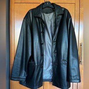 Men's Black Leather Jacket